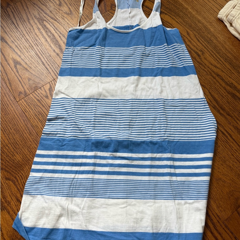 Lilly Pulitzer Blue and White Striped One Piece